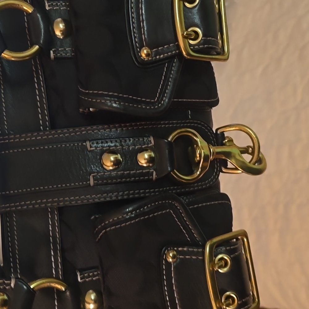 Coach MANDY Legacy Limited Edition Signature Jacquard Leather Satchel Handbag/ - Picture 8 of 10